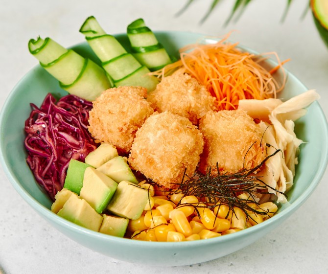 Поке с жареным тофу BIG