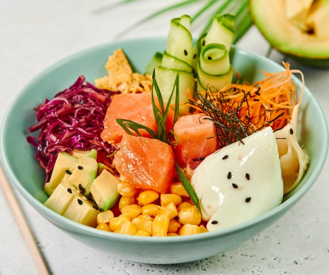 Поке с лососем BIG