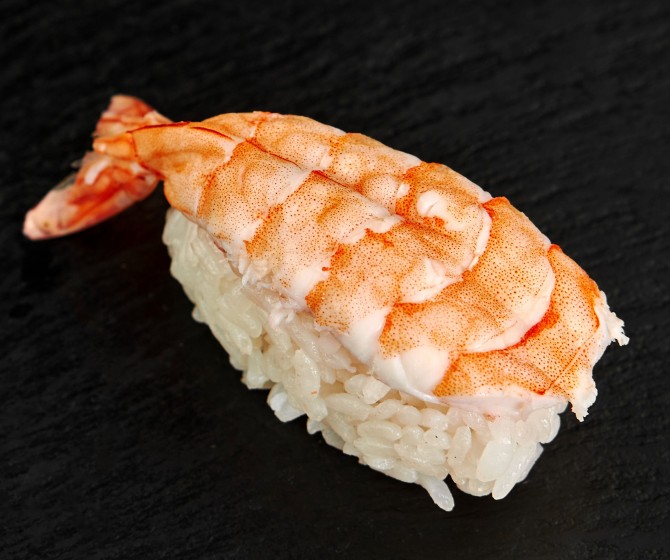 Суши  с креветкой